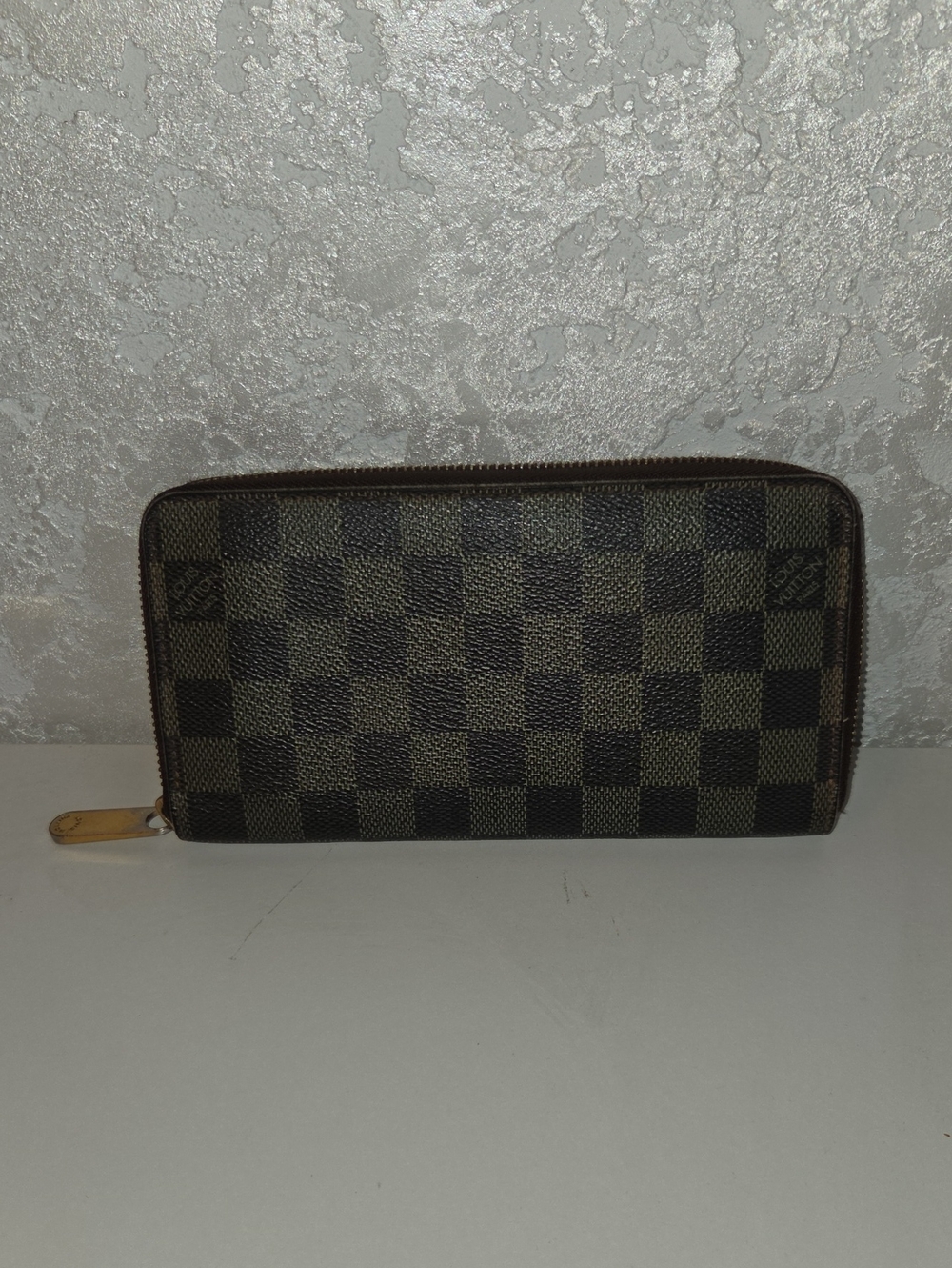 Louis Vuitton Brown and Dark Brown Damier Zip Wallet